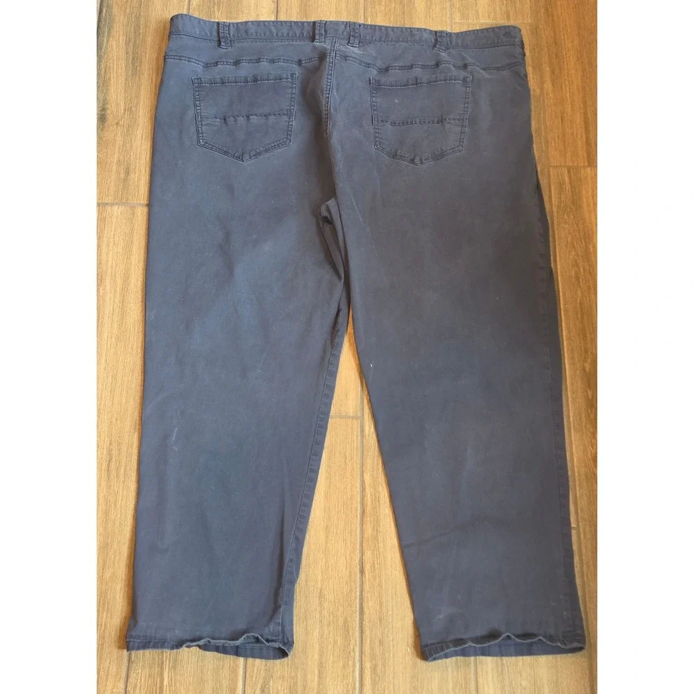 Tommy Bahama Boracay Pants Mens 50x30 Navy Cotton Tencel Stretch Chino 5-Pkt